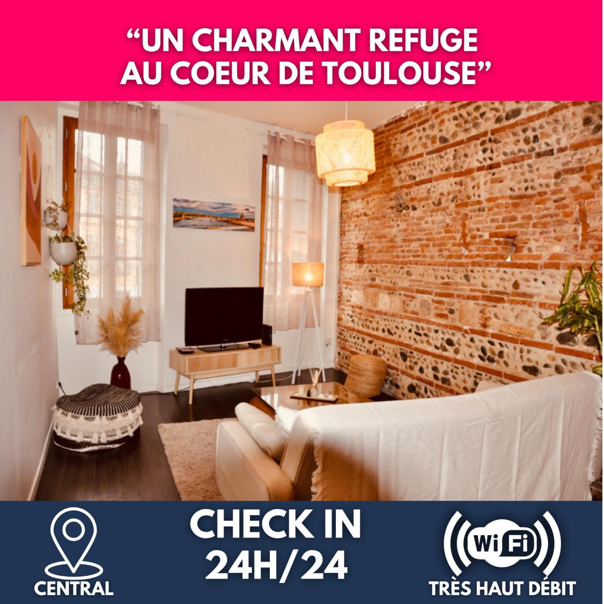 Apartamento Le Charme D'Arnaud Hypercentre Wifi Accueil Gratuit H24 Toulouse Exterior foto